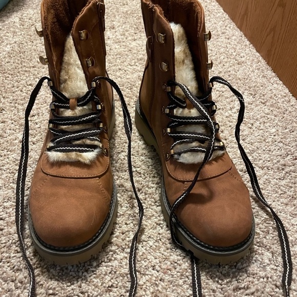 Style & Co. Faux Fur Combat Boots - Picture 6 of 8